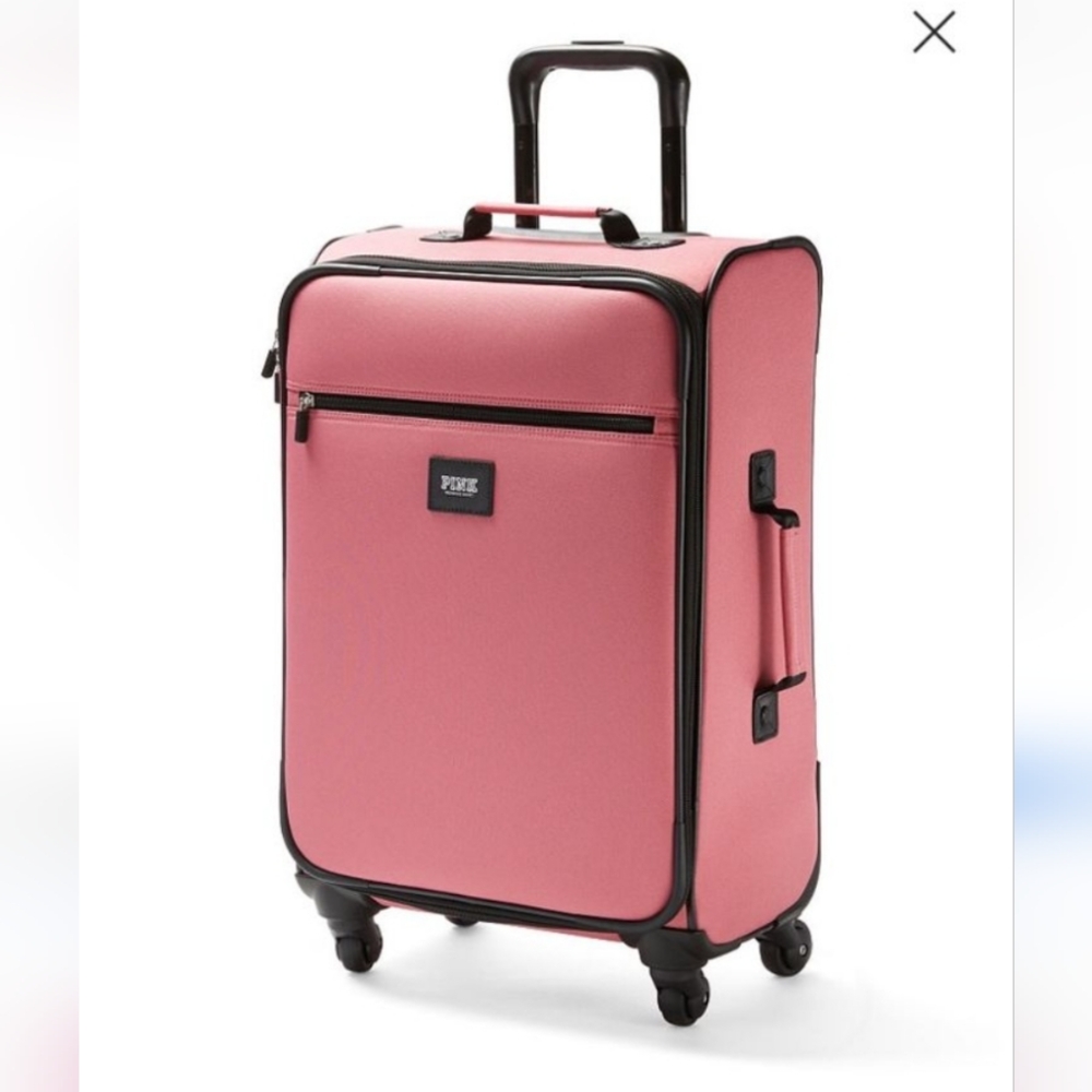 Pink victoria secret luggage bag